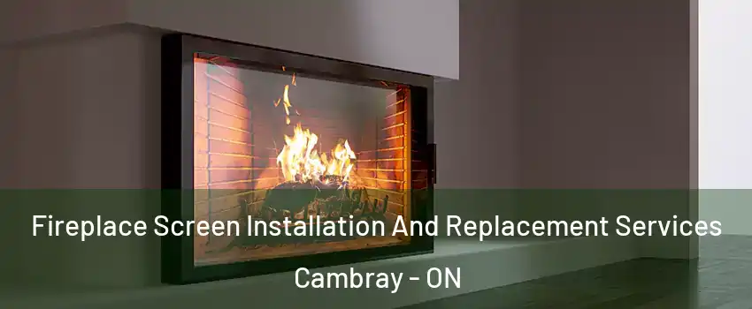 Fireplace Screen Installation And Replacement Services Cambray - ON