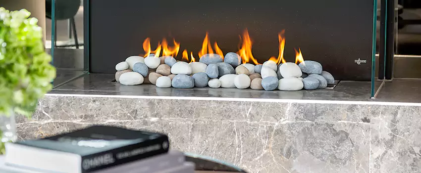 Double-Height Fireplace Design Refurbishment in Bobcaygeon, Ontario