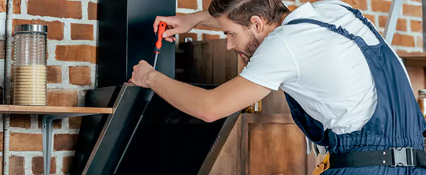 Old Rusted Metal Fireplace Repair And Replacement in Bobcaygeon, ON